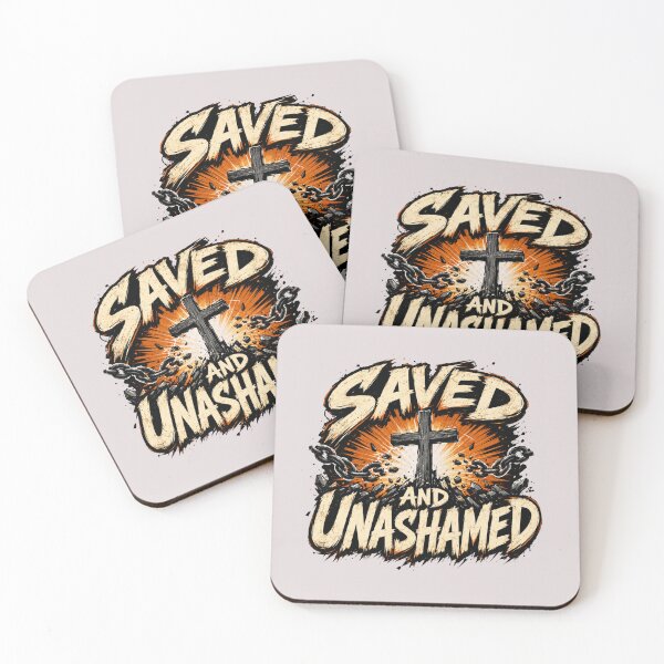 Item preview, Saved and Unashamed Bold Christian Cross Faith | Inspirational Gospel Design for Believers designed and sold by Cree8if.