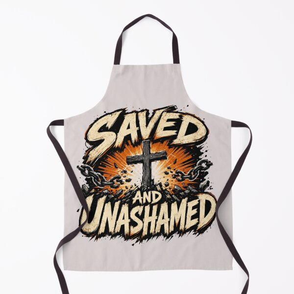 Item preview, Saved and Unashamed Bold Christian Cross Faith | Inspirational Gospel Design for Believers designed and sold by Cree8if.