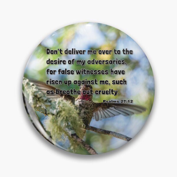 Item preview, Psalms 27:12 Don’t Deliver Me To My Adversaries - Hummingbird Photograph designed and sold by InsprtnlArtbyDP.