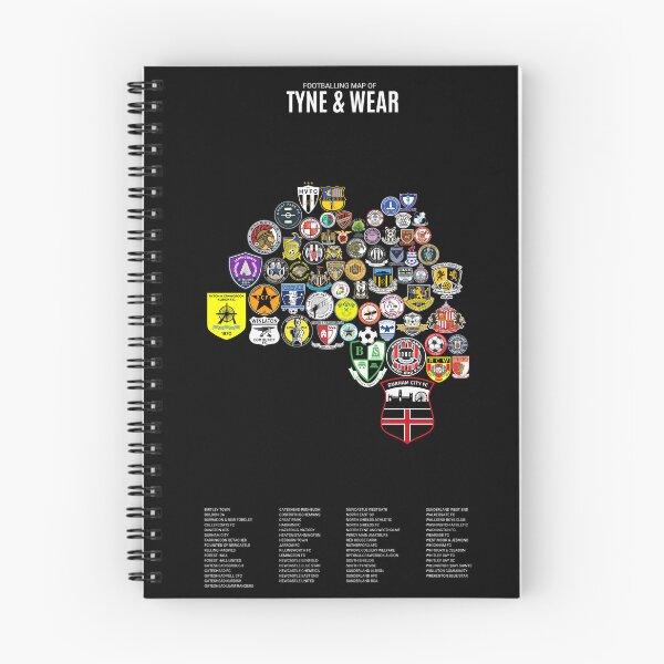 Item preview, Mens Footballing Map of Tyne & Wear designed and sold by Footy-Maps.