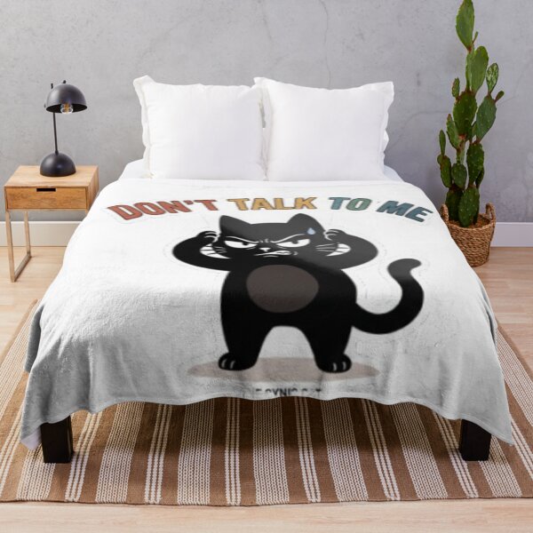 Item preview, Cynical Cat "Don't Talk to Me" - Antisocial Humor designed and sold by Gabzerinho.