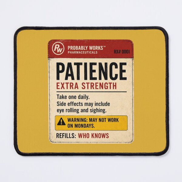Item preview, Patience Extra Strength designed and sold by TheHodgePodge.