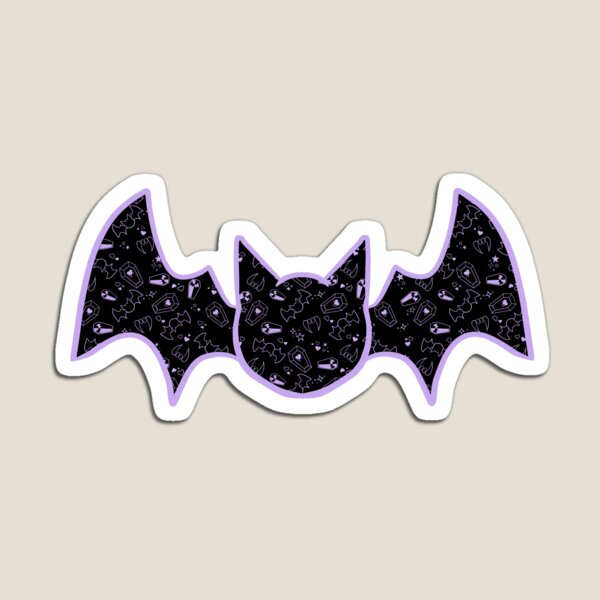 Item preview, Purple - Pastel Goth Vampire with Fangs Coffins Bats Tiling Design designed and sold by SnowAfterFyre.