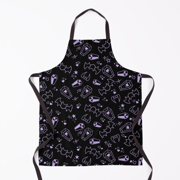 Item preview, Purple - Pastel Goth Vampire with Fangs Coffins Bats Tiling Design designed and sold by SnowAfterFyre.