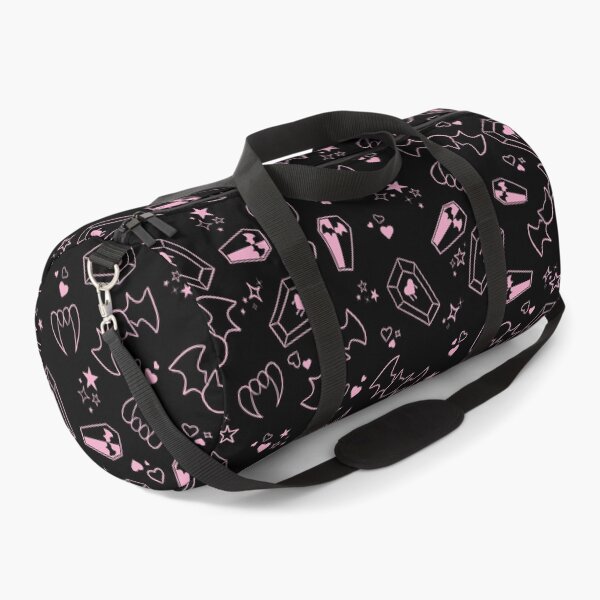 Item preview, Pink - Pastel Goth Vampire with Fangs Coffins Bats Tiling Design designed and sold by SnowAfterFyre.