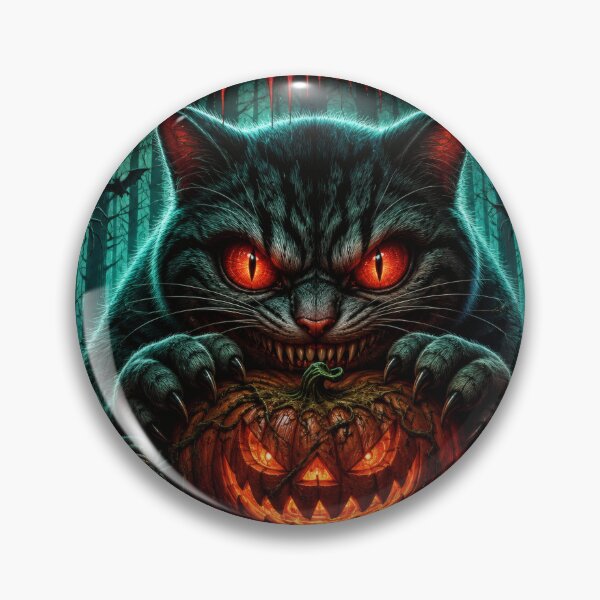 Item preview, Spooky Helloween – The Dark Cat of the Haunted Forest designed and sold by kdhill.