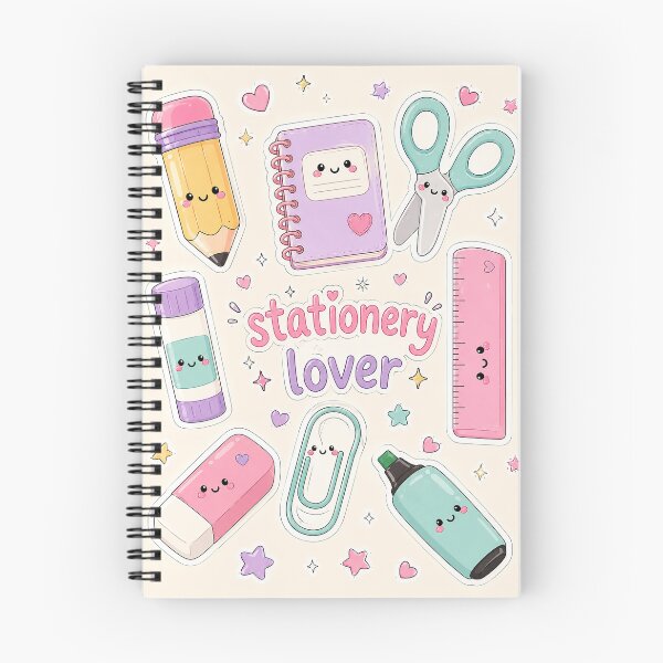 Item preview, Kawaii Study Time Sticker Sheet | Cute Pencil Notebook Stationery Stickers designed and sold by ASTROVIA .