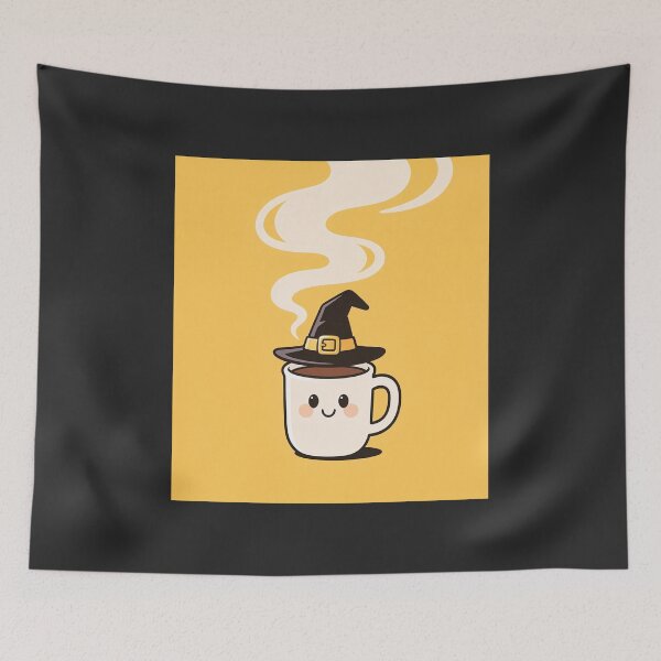 Item preview, Cute Witch Coffee Mug with Magic Steam Halloween Kawaii designed and sold by OksArtStudio.