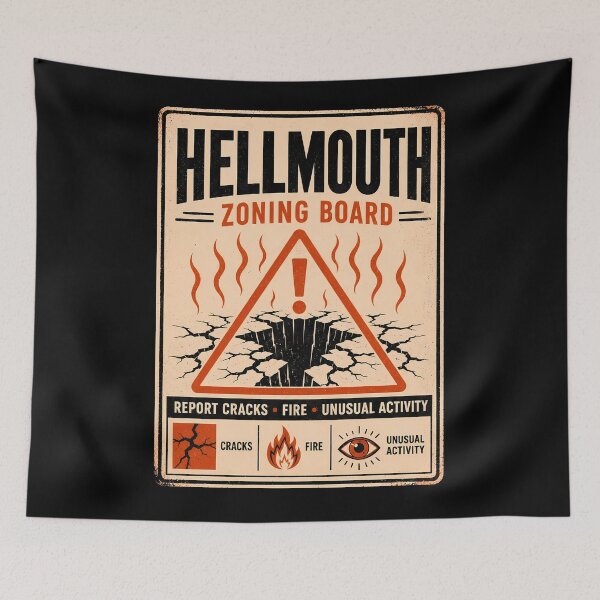 Item preview, Hellmouth Zoning Board Hazard Poster designed and sold by agearb.