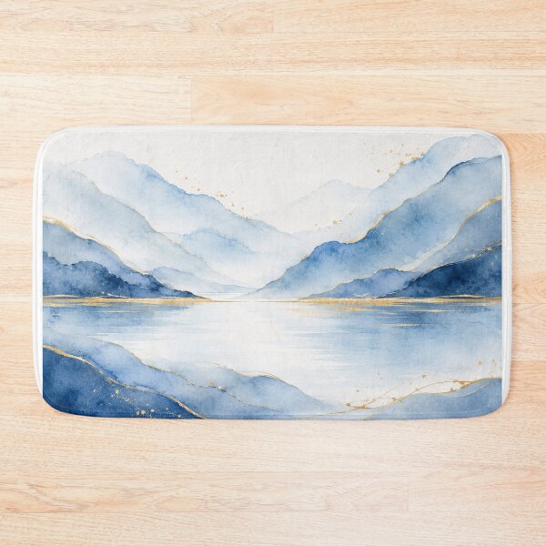 Item preview, Celeste Abstract VIII – Refuge Among Mountains designed and sold by Esencia Argentina.