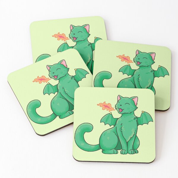 Item preview, Green cat dragon designed and sold by Maria-Henriques.