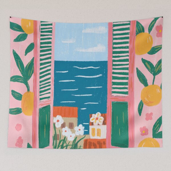 Item preview, Open Window Mediterranean Summer designed and sold by mauikauai.