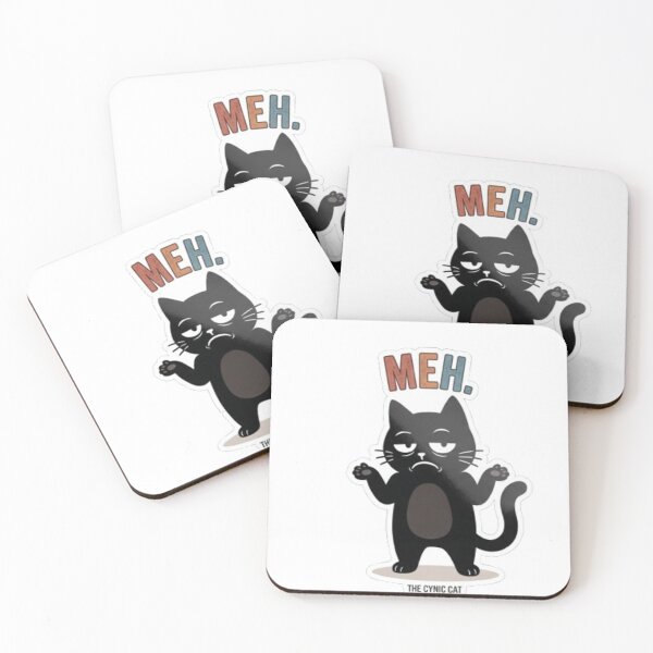 Item preview, "Meh." - The Blasé Cynical Cat designed and sold by Gabzerinho.
