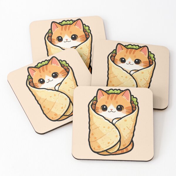 Item preview, Cute Cat Burrito | Kawaii Orange Kitten Wrap T-Shirt designed and sold by Nuttajak.