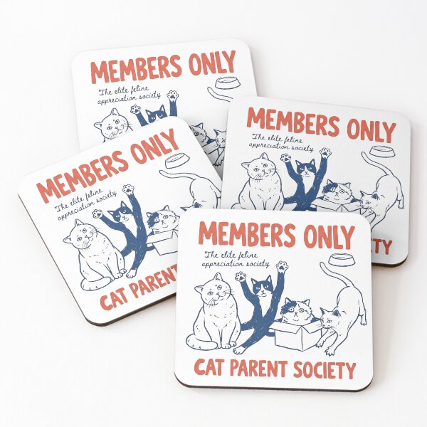 Item preview, Members Only Cat Parent Society Feline Art designed and sold by GaflariDesign.