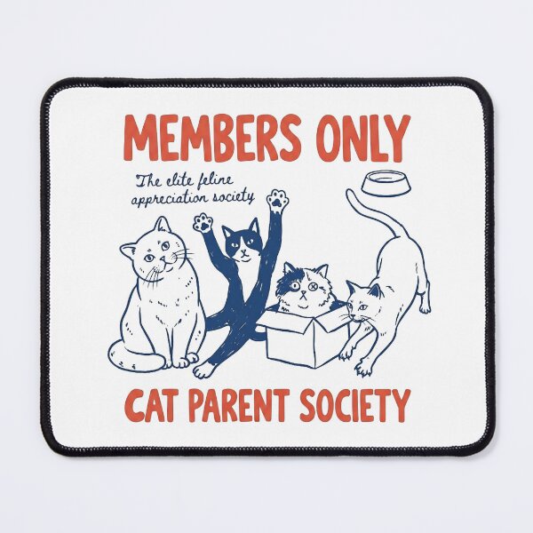 Item preview, Members Only Cat Parent Society Feline Art designed and sold by GaflariDesign.