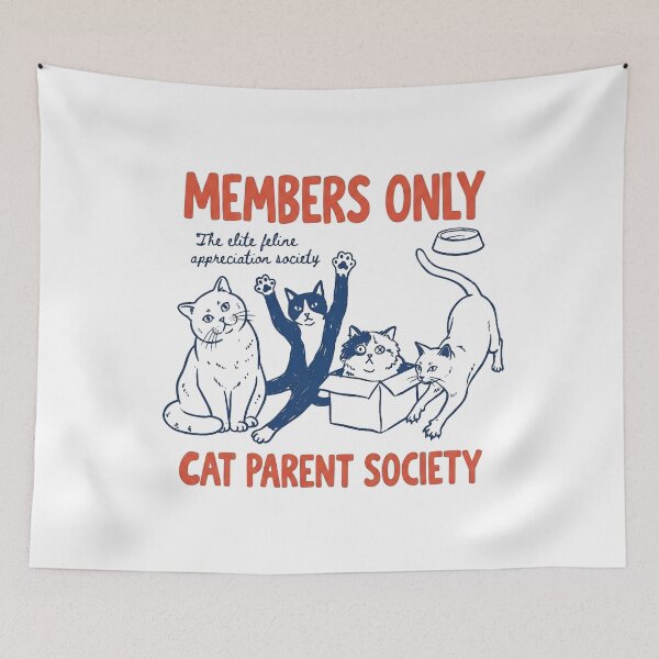 Item preview, Members Only Cat Parent Society Feline Art designed and sold by GaflariDesign.