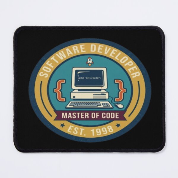 Artikelvorschau, Software Developer Retro Vintage Code Badge entworfen und verkauft von DailySparks.