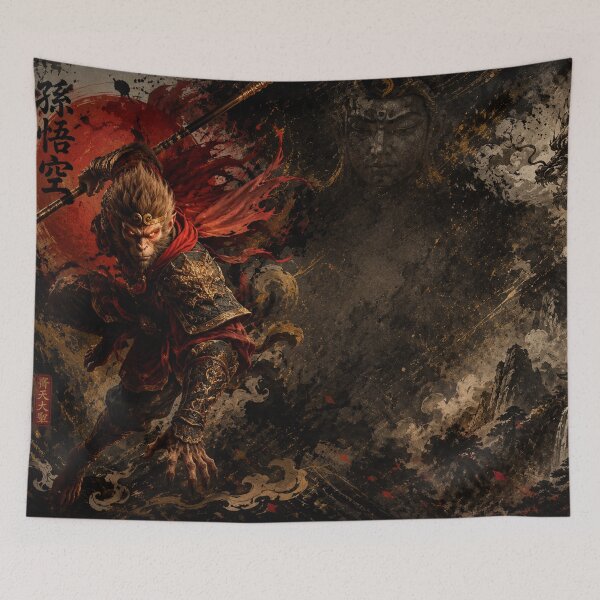 Item preview, Legendary Monkey King Warrior | Sun Wukong Mythology designed and sold by Fei Long Design Hub.