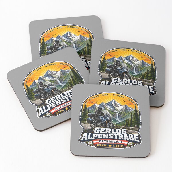 Item preview, Gerlos Alpine Road, Gerlos Alpenstraße Austria Motorcycle Sticker TShirt 01 designed and sold by OuterShellUK.