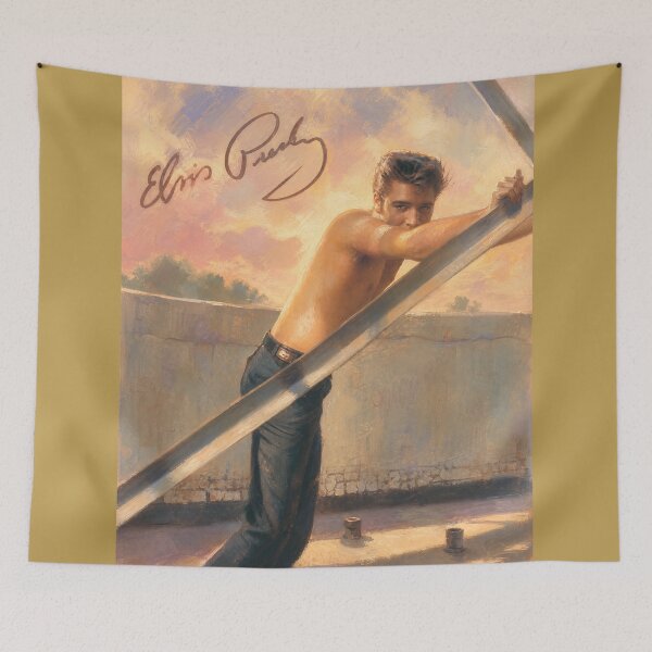 Item preview, Elvis Presley Vintage Painting Poster | King of Rock Artwork designed and sold by ElvisVintagePosters.