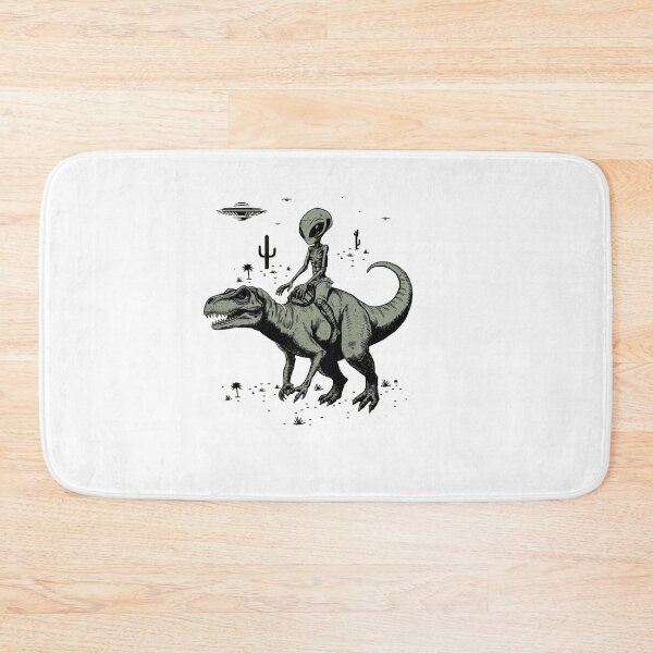 Item preview, Alien Riding T-Rex Vintage Graphic | UFO Sci-Fi Dinosaur Retro Design designed and sold by Gbriel3.