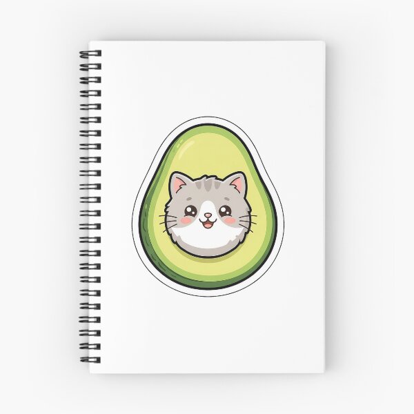 Item preview, Avocato: The Sweetest Kitty Pit - Cute Cat Avocado Food Sticker designed and sold by SimpleP.