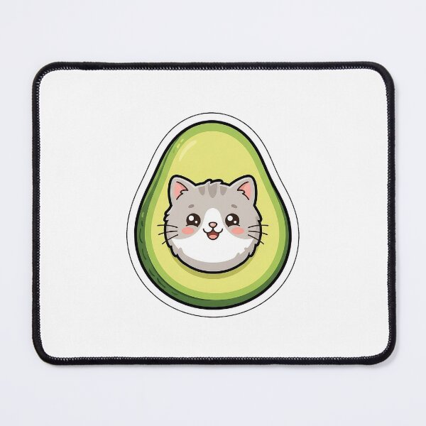 Item preview, Avocato: The Sweetest Kitty Pit - Cute Cat Avocado Food Sticker designed and sold by SimpleP.