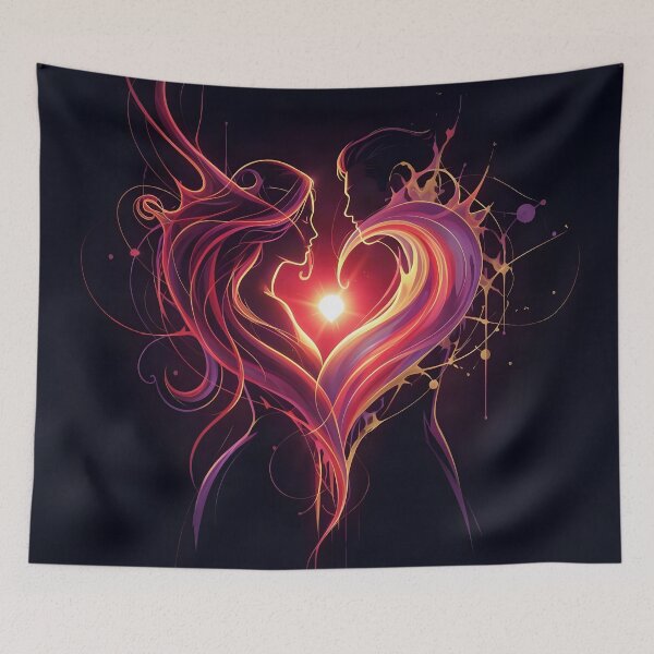 Item preview,  Eternal Flame Lovers Heart Art designed and sold by Marcu Ioachim.