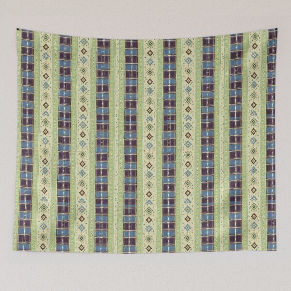 Item preview, Academic Plaid and Geometric Ethnic Border Print designed and sold by Cha-Tea.