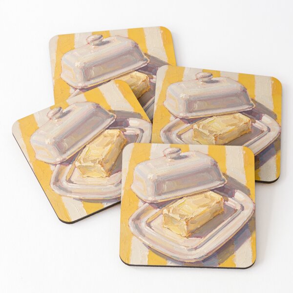 Item preview, Butter Dish Oil Painting Print designed and sold by BeataPrint.
