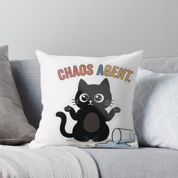 Item preview, Chaos Agent Cat - Cute Accidental Black Chaos Cat designed and sold by Gabzerinho.
