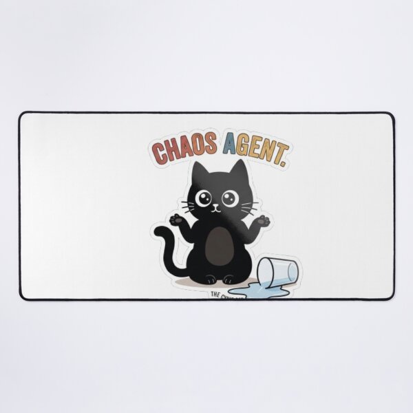 Item preview, Chaos Agent Cat - Cute Accidental Black Chaos Cat designed and sold by Gabzerinho.