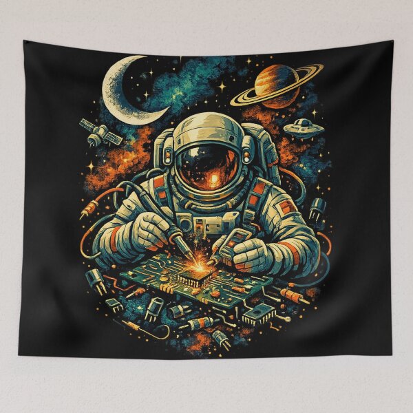 Item preview, Cosmic Electronics Technician Repairing Circuits designed and sold by Waraphot.