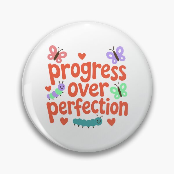 Item preview, Progress Over Perfection Teacher Shirt – Cute Butterfly Growth Mindset Classroom Quote for Elementary Teachers designed and sold by PalleteCreation.