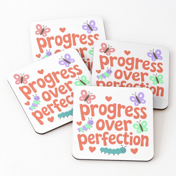 Item preview, Progress Over Perfection Teacher Shirt – Cute Butterfly Growth Mindset Classroom Quote for Elementary Teachers designed and sold by PalleteCreation.