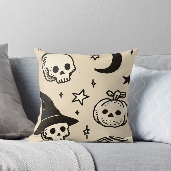 Item preview, Cute Skulls: Spooky Season Witchy Halloween Art designed and sold by oneofthesedayys.