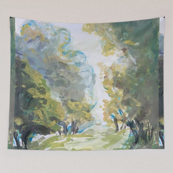 Item preview, green trees sunlight designed and sold by valessketch.