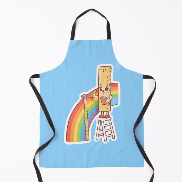 Item preview, Cute Ruler Measuring a Rainbow Cartoon Back to School Design designed and sold by OksArtStudio.