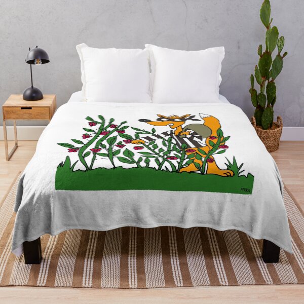Item preview, Funny Fox Meme Sticker | Raspberry Bandit Cartoon & Sneaky Woodland Decal designed and sold by MyxaART.