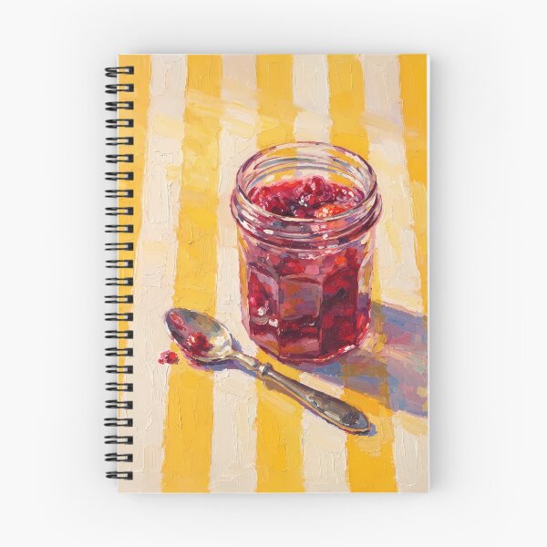 Item preview, Raspberry Jam Jar Oil Painting Print designed and sold by BeataPrint.