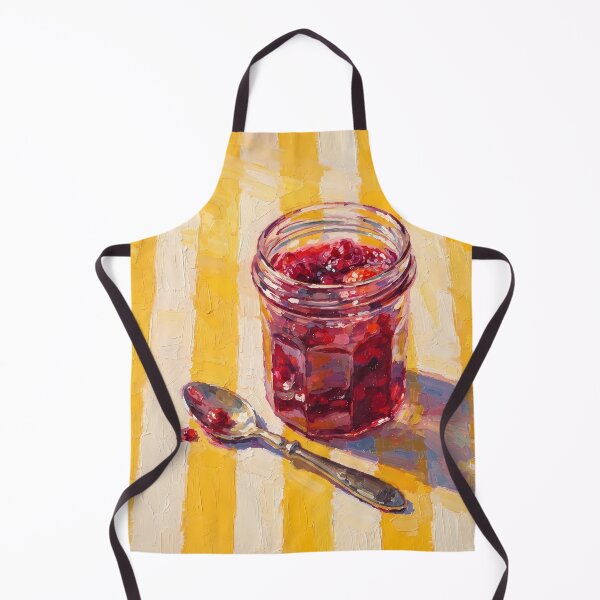 Item preview, Raspberry Jam Jar Oil Painting Print designed and sold by BeataPrint.