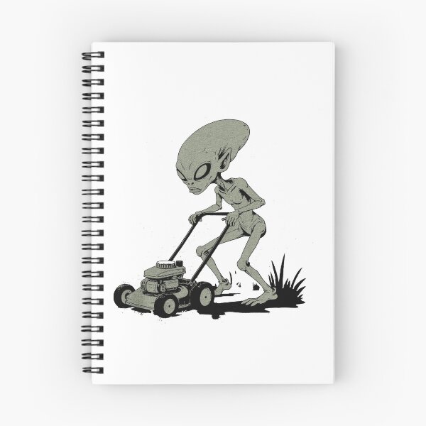 Item preview, Funny Alien Mowing Lawn  | Sci-Fi UFO Retro Yard Work  designed and sold by Gbriel3.