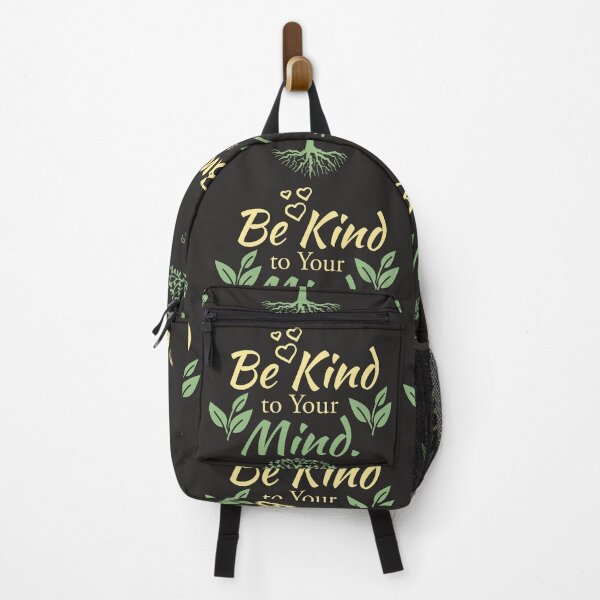 Item preview, Be Kind To Your Mind Mental Health Nature Botanical Typography Quote designed and sold by Akkhay.