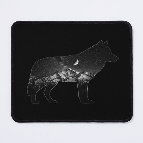 Item preview, Double Exposure Wolf Silhouette in Mountain Forest designed and sold by DailySparks.