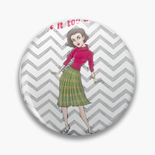 Item preview, Dreamy 1950S Retro Girl Chevron Pattern designed and sold by PuglieseygrDesi.