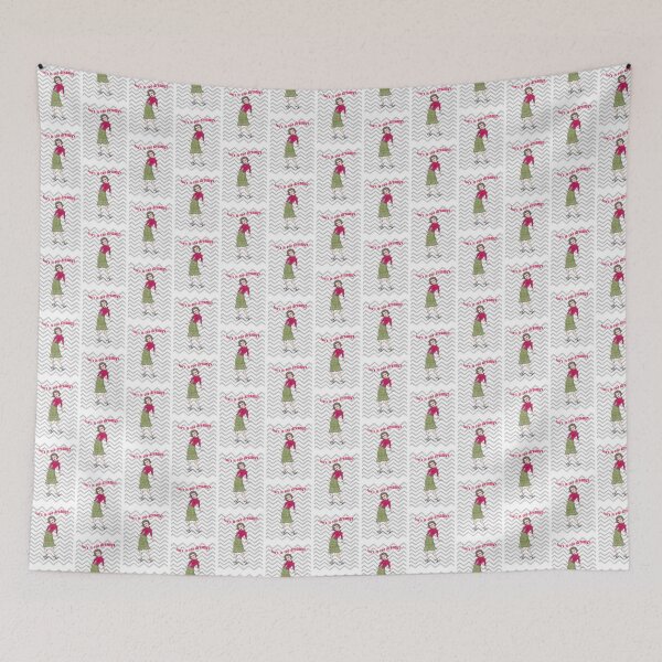 Item preview, Dreamy 1950S Retro Girl Chevron Pattern designed and sold by PuglieseygrDesi.