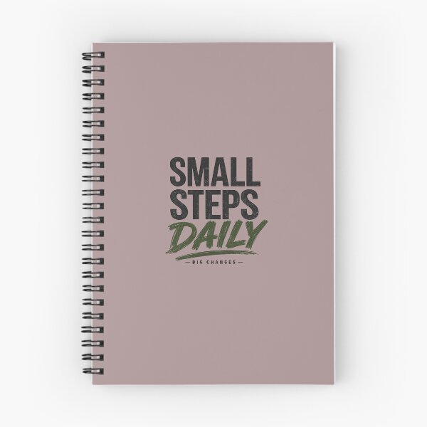 Item preview, Small Steps Daily, Big Changes | Motivational Typography T-Shirt Design designed and sold by DESPOT07.