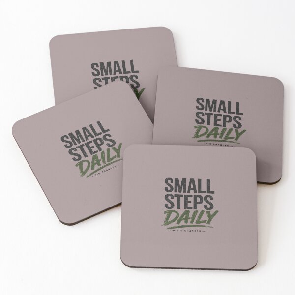 Item preview, Small Steps Daily, Big Changes | Motivational Typography T-Shirt Design designed and sold by DESPOT07.