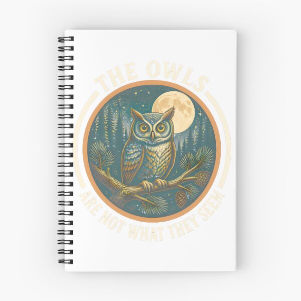 Item preview, The Owls Are Not What They Seem Retro Owl Art designed and sold by PuglieseygrDesi.